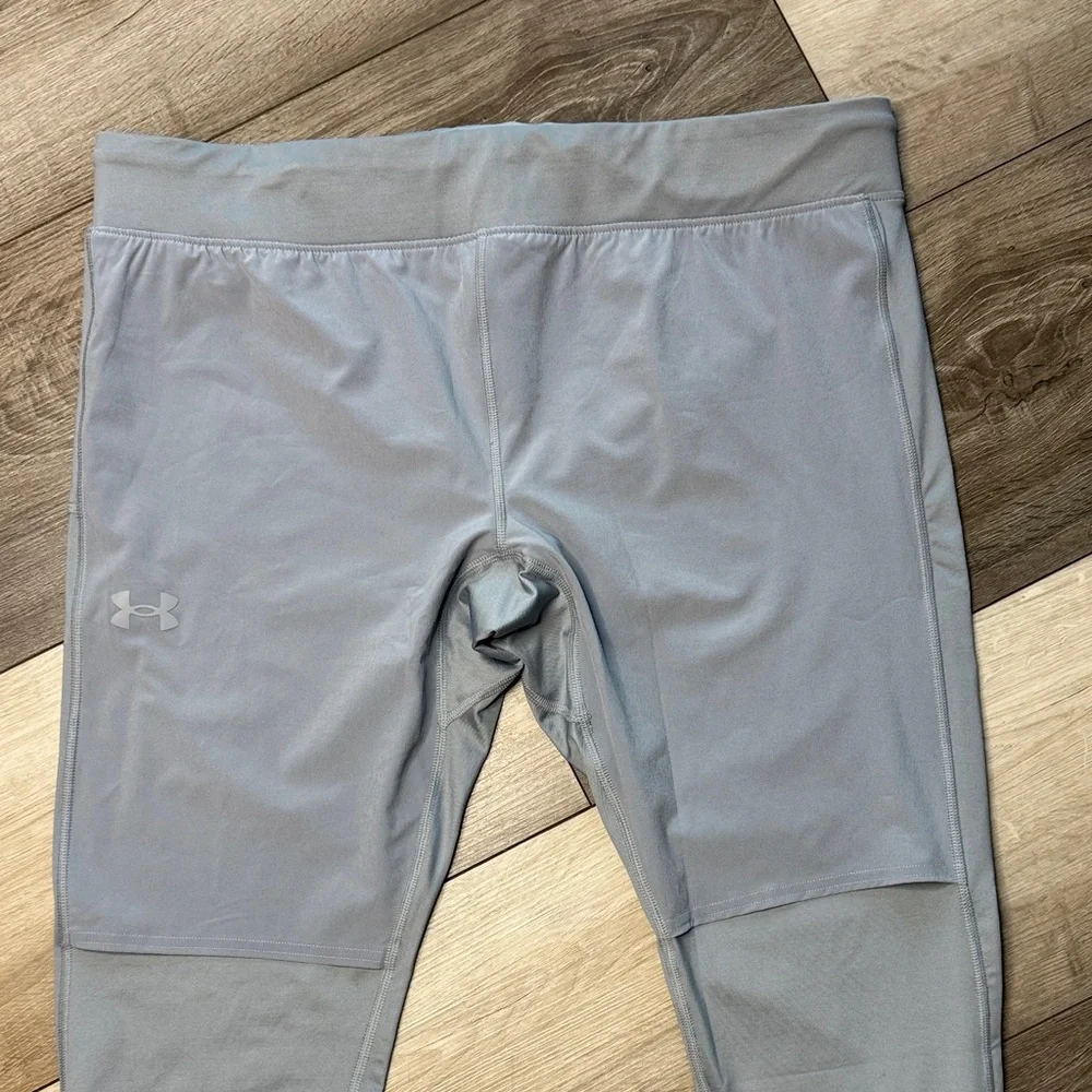 Under Armour Gray Qualifier Elite Cold Running Tights - Picture 5 of 15